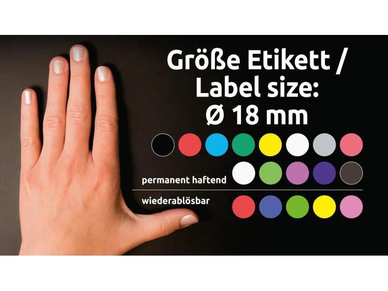 Avery Zweckform Klebepunkte 18 mm Neongrün