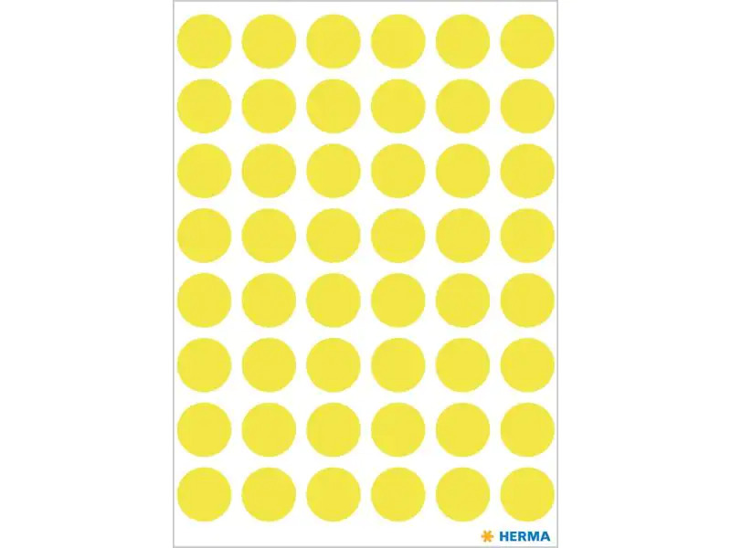 HERMA Klebepunkte Vario Ø 13 mm, Neongelb