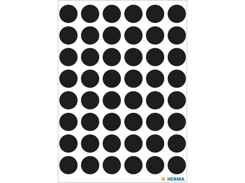 HERMA Klebepunkte Vario Ø 13 mm, Schwarz