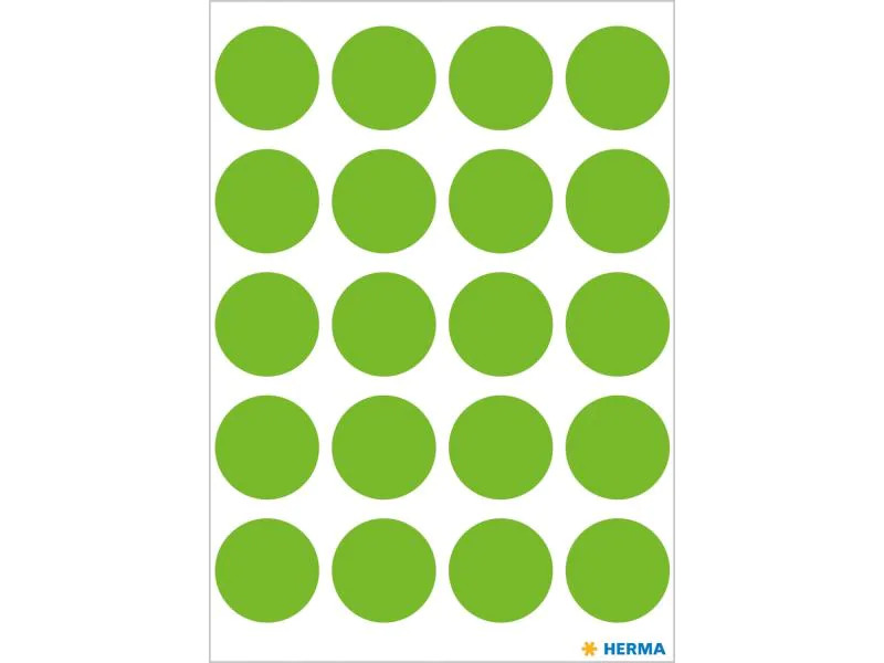 HERMA Klebepunkte Vario Ø 19 mm, Grün