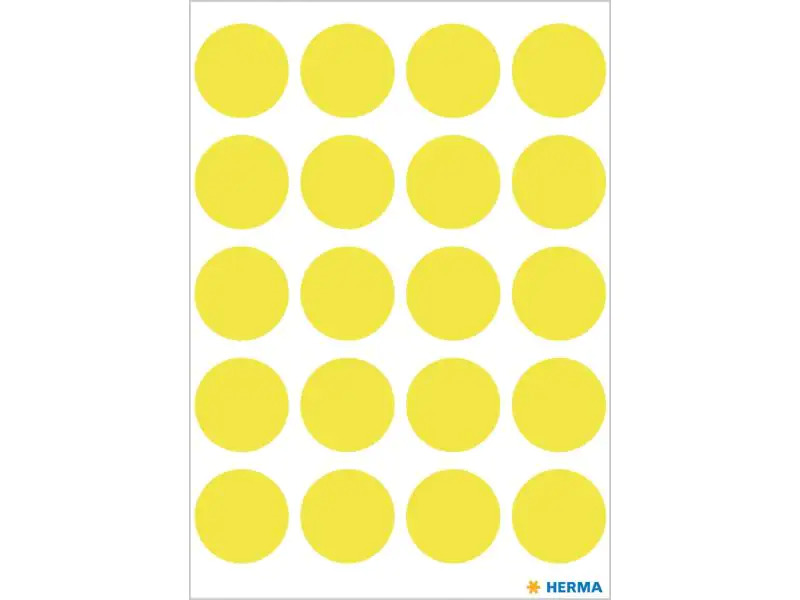 HERMA Klebepunkte Vario Ø 19 mm, Neongelb