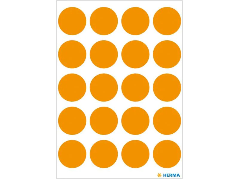 HERMA Klebepunkte Vario Ø 19 mm, Neonorange