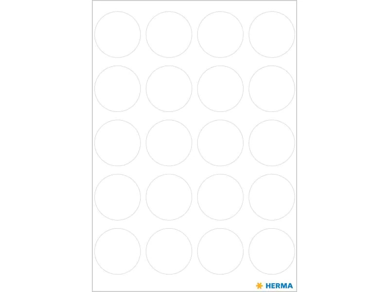 HERMA Klebepunkte Vario Ø 19 mm, Weiss