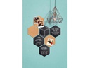 Securit Comboboard Silhouette Hexagon 7Stk. + Kreidetafel, Set