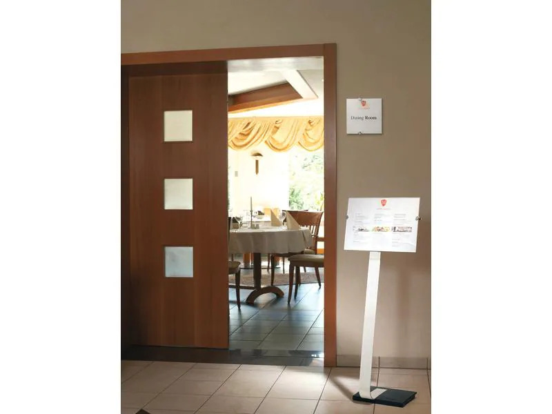 DURABLE Bodenständer Crystal Sign A3
