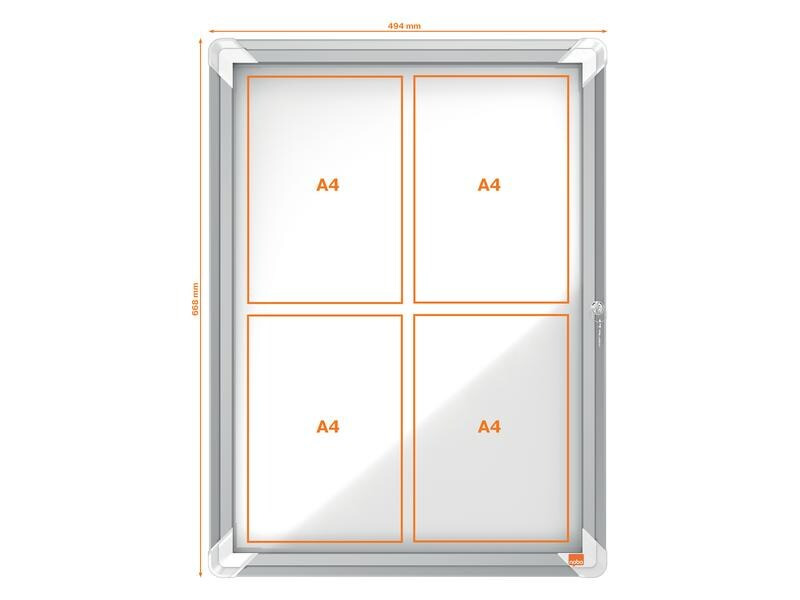 Nobo Schaukasten A4