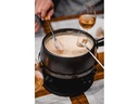 Kadastar Käsefondue-Set Medium Pure 9 Teile, Schwarz