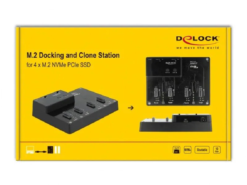Delock USB-C - 4x M.2 NVMe