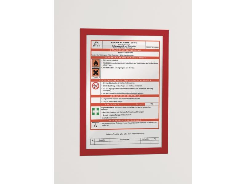 DURABLE Präsentationsrahmen Duraframe A3 2 Stück Rot