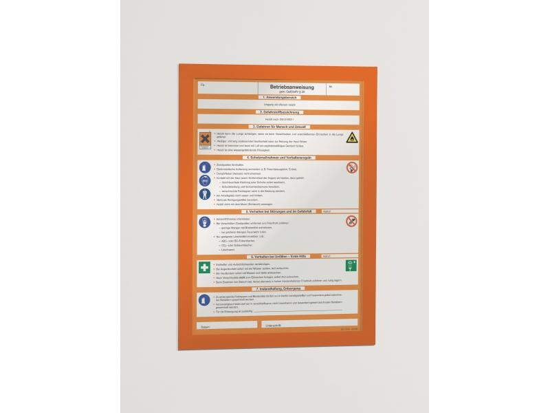 DURABLE Präsentationsrahmen Duraframe A4 2 Stück Orange