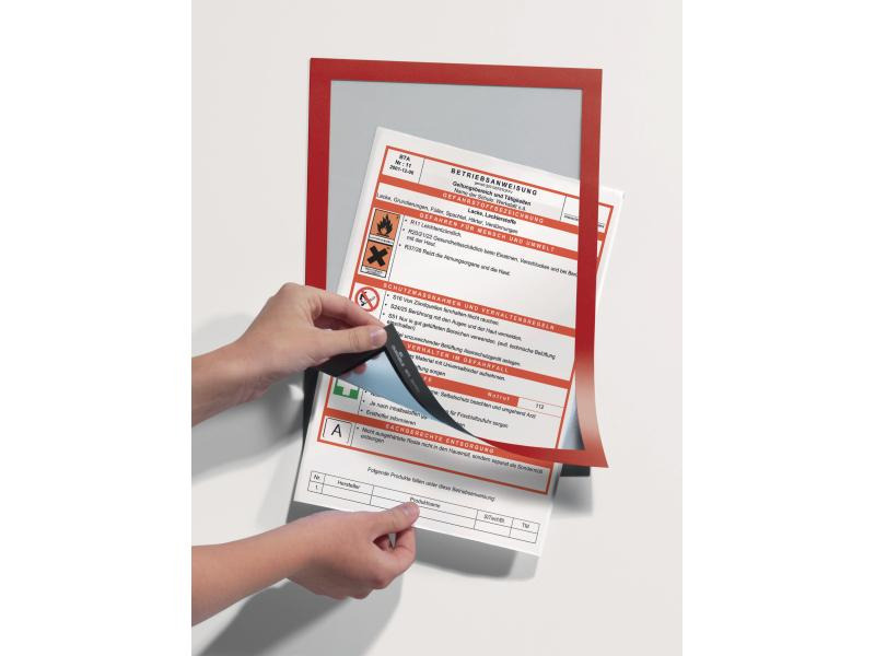 DURABLE Präsentationsrahmen Duraframe A4 2 Stück Rot
