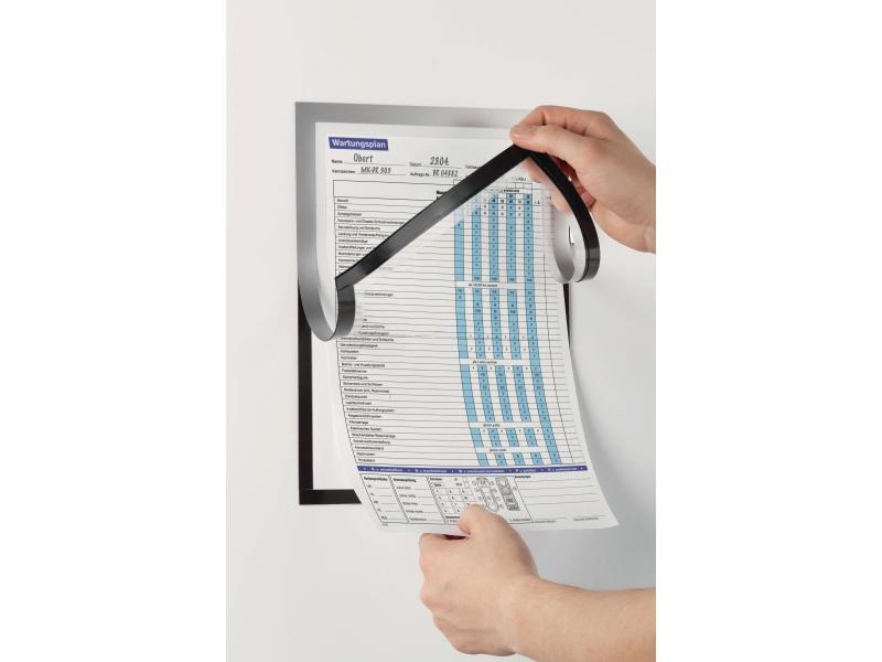 DURABLE Präsentationsrahmen Duraframe Magnetic Note A4 Silber