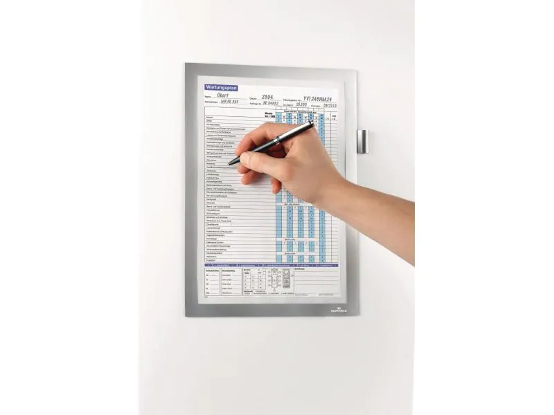 DURABLE Präsentationsrahmen Duraframe Magnetic Note A4 Silber