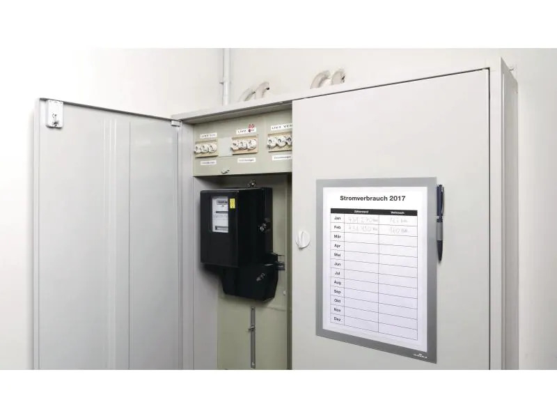 DURABLE Präsentationsrahmen Duraframe Magnetic Note A4 Silber