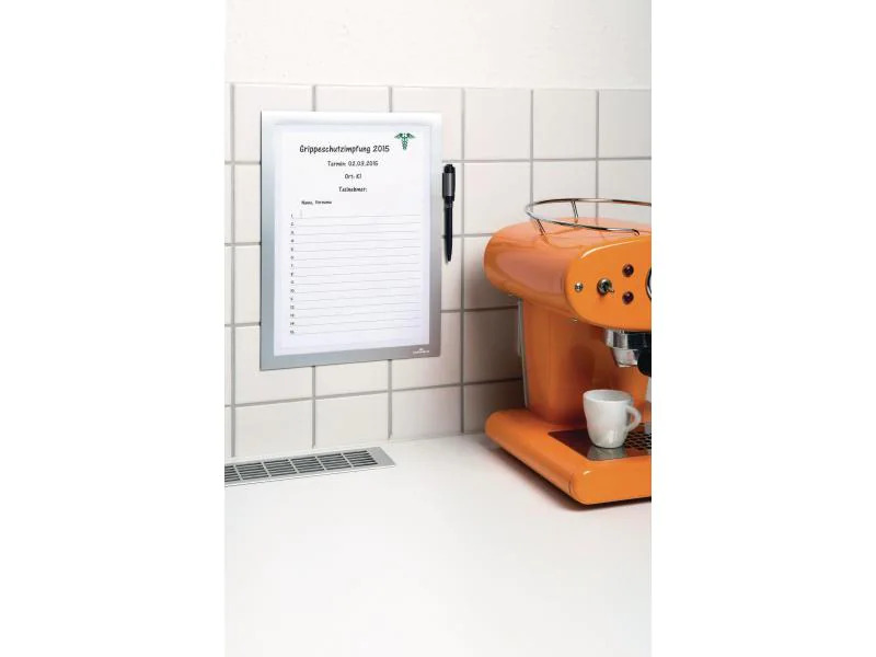 DURABLE Präsentationsrahmen Duraframe Note A4 Silber
