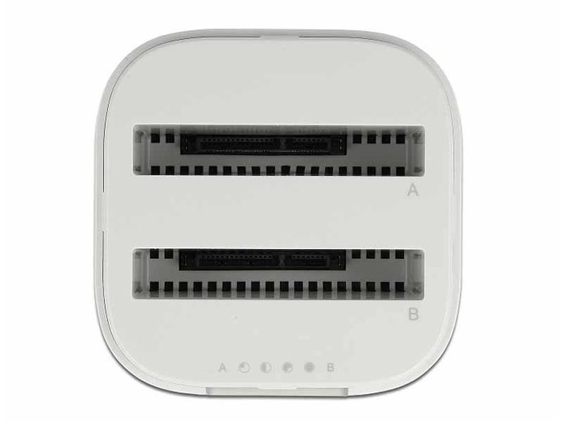Delock Docking- und Klonstation 63084 2x 2.5 SATA SDD/HDD