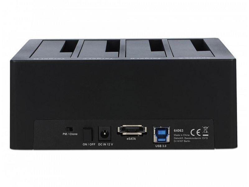 Delock Docking- und Klonstation 64063  für 4x SATA HDD / SSD