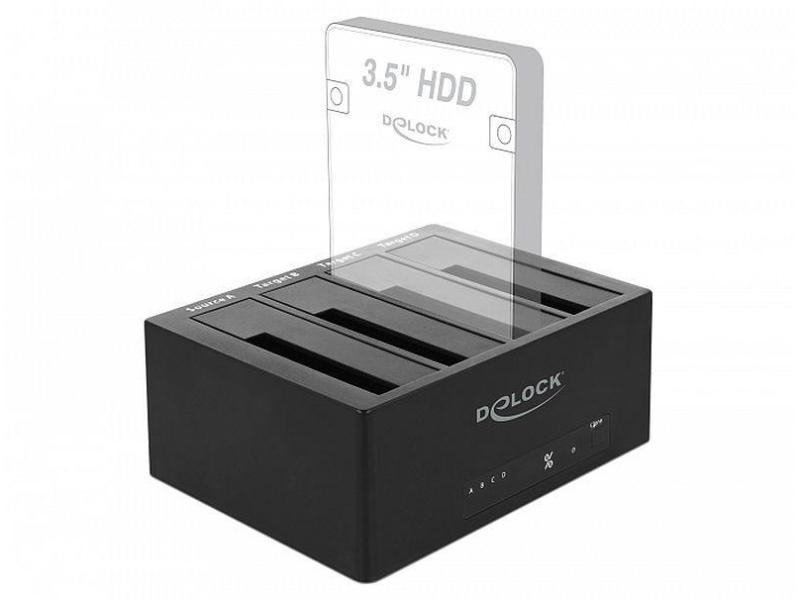 Delock Docking- und Klonstation 64063  für 4x SATA HDD / SSD