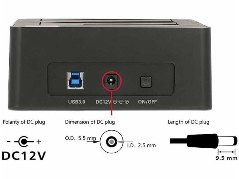 Delock Docking- und Klonstation Dual SATA