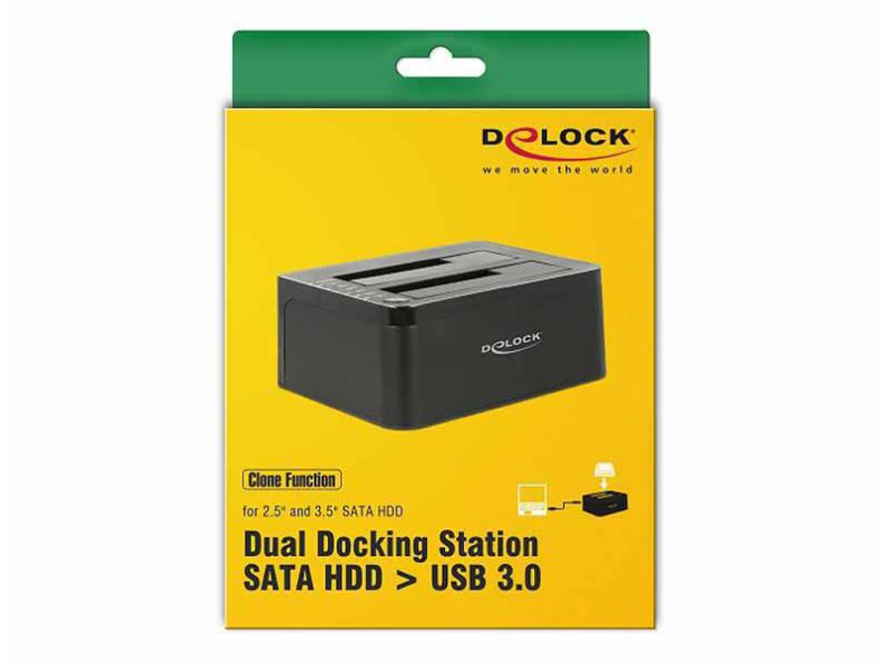 Delock Docking- und Klonstation Dual SATA
