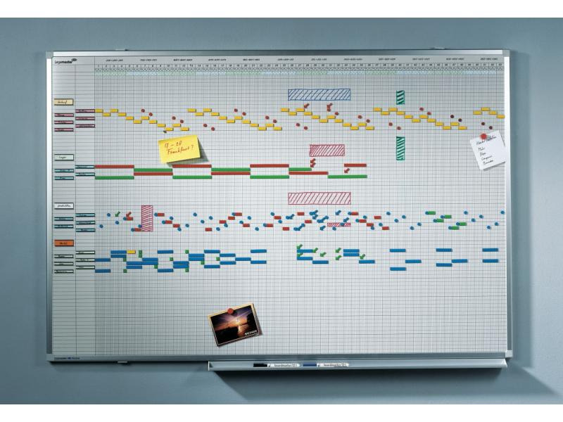 Legamaster Magnethaftendes Whiteboard Jahresplaner 75 x 150 cm