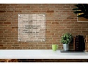 Nobo Acryl-Notiztafel Zur Wandmontage 45 cm x 45 cm, Transparent