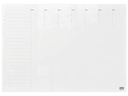Nobo Glassboard Wochenplaner 43 cm x 56 cm, Grau