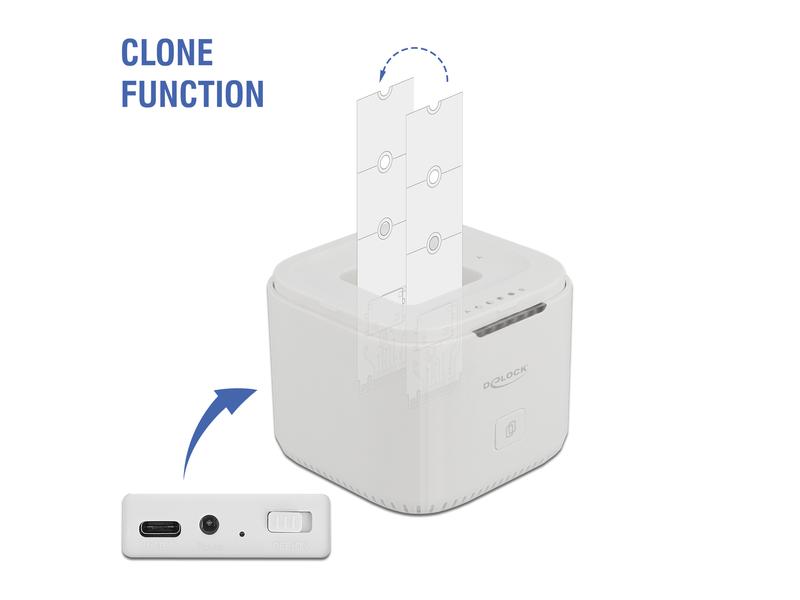 Delock Dockingsstation M.2 NVME SSD Klon Station