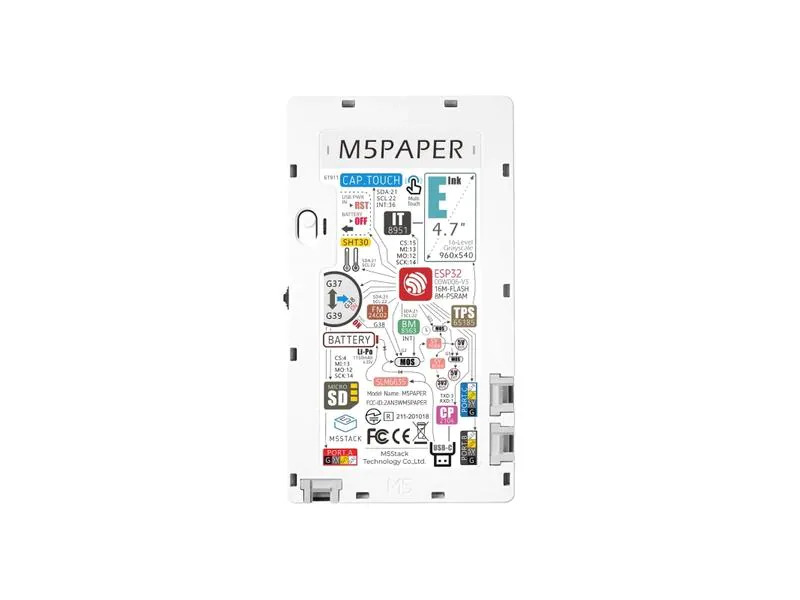 M5Stack Entwicklerboard M5Paper ESP32 4.7 eInk Display