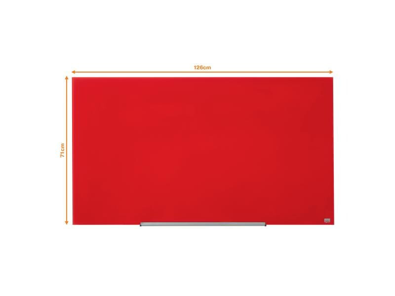 Nobo Magnethaftendes Glassboard Diamond 71.1 cm x 126 cm, Rot