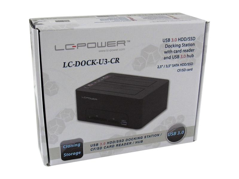 LC-Power Docking- und Klonstation LC-DOCK-U3-CR