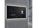 Sigel Glassboard LED artverum 91 cm x 46 cm, Schwarz