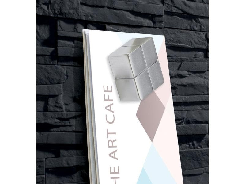 Sigel Glassboard LED artverum 91 cm x 46 cm, Schwarz