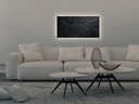 Sigel Glassboard LED artverum 91 cm x 46 cm, Schwarz
