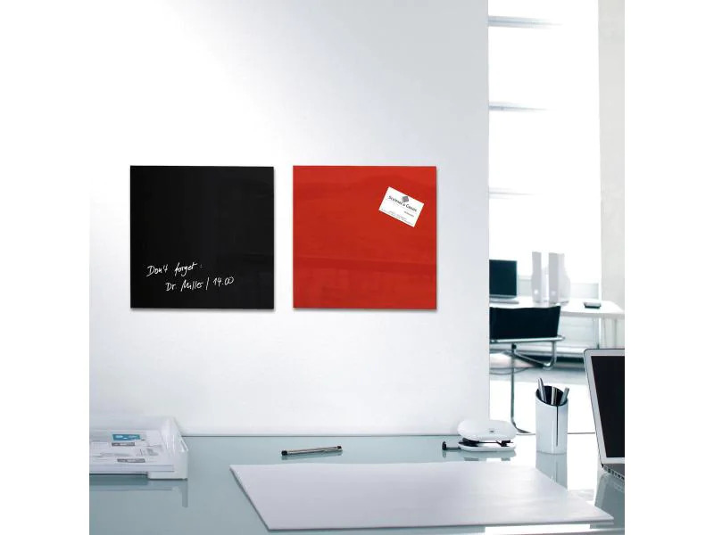 Sigel Magnethaftendes Glassboard artverum 30 cm x 30 cm, Schwarz