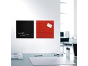 Sigel Magnethaftendes Glassboard artverum 30 cm x 30 cm, Schwarz