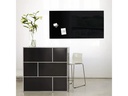 Sigel Magnethaftendes Glassboard artverum 45 cm x 91 cm, Schwarz