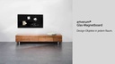 Sigel Magnethaftendes Glassboard artverum 45 cm x 91 cm, Schwarz