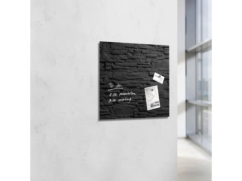 Sigel Magnethaftendes Glassboard artverum 48 cm x 48 cm, Anthrazit
