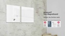Sigel Magnethaftendes Glassboard artverum 48 cm x 48 cm, Weiss