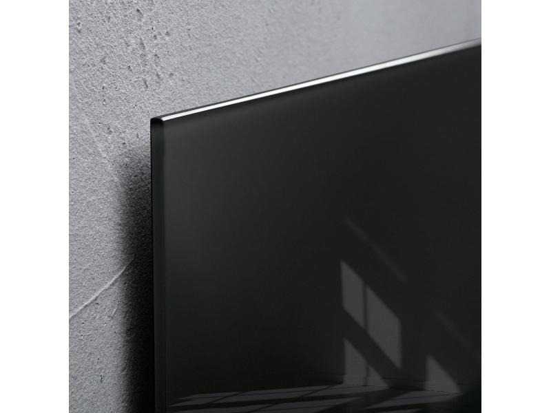 Sigel Magnethaftendes Glassboard artverum 78 cm x 12 cm, Schwarz