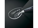 Sigel Magnethaftendes Glassboard artverum 78 cm x 12 cm, Schwarz