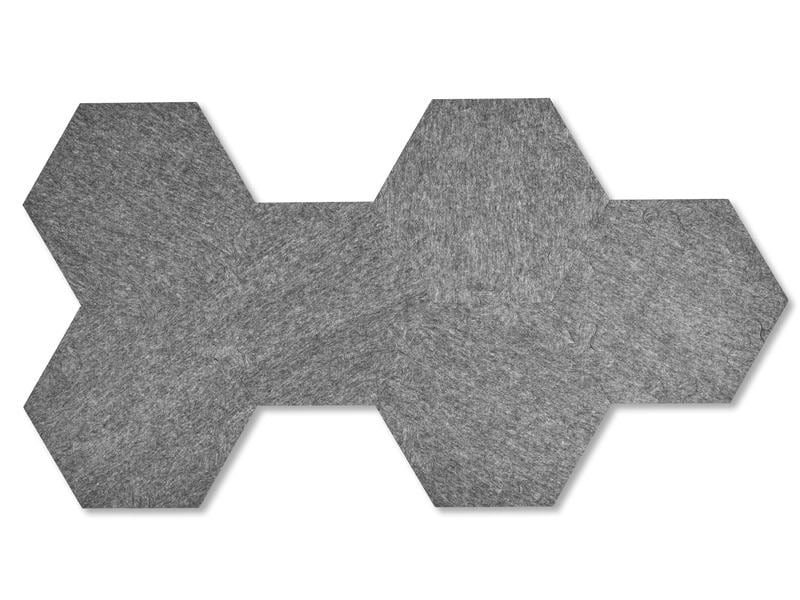 Plotony Wandfliesen Hexagon 44 x 50.5 cm Grau, 6 Platten