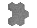 Plotony Wandfliesen Hexagon 44 x 50.5 cm Grau, 6 Platten