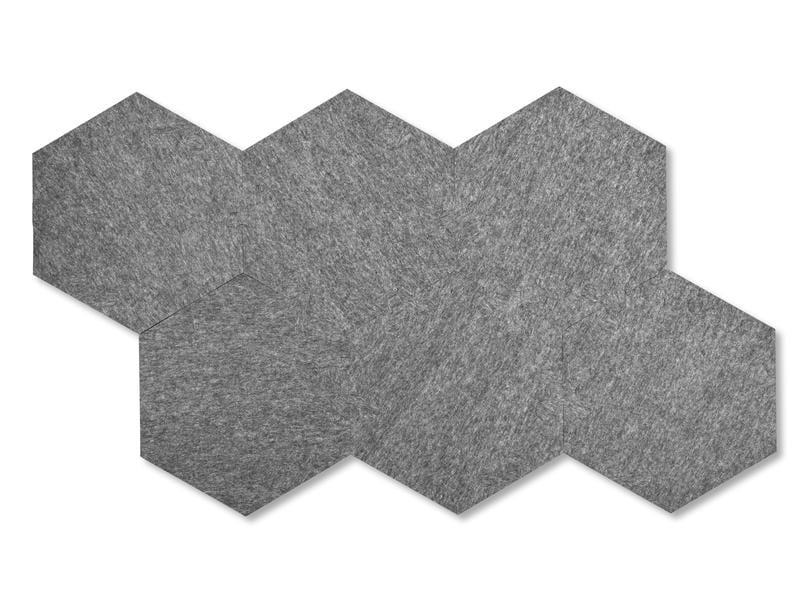 Plotony Wandfliesen Hexagon 44 x 50.5 cm Grau, 6 Platten