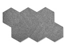 Plotony Wandfliesen Hexagon 44 x 50.5 cm Grau, 6 Platten