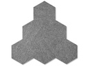 Plotony Wandfliesen Hexagon 44 x 50.5 cm Grau, 6 Platten