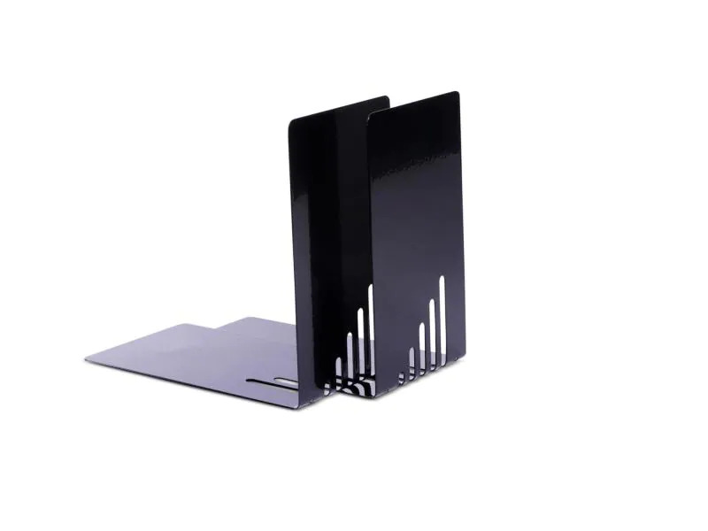 Maul Buchstützen-Set S Schwarz, Metall