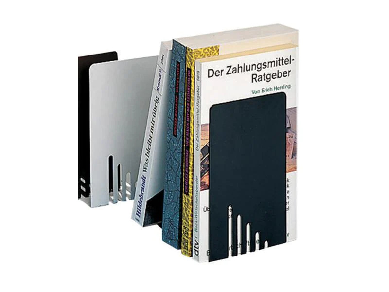 Maul Buchstützen-Set S Schwarz, Metall
