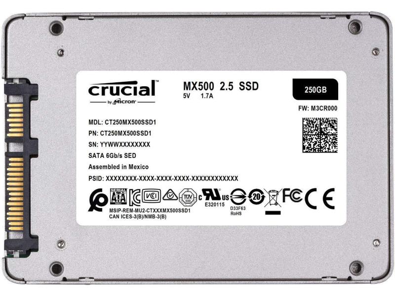 Crucial SSD MX500 2.5 SATA 250 GB